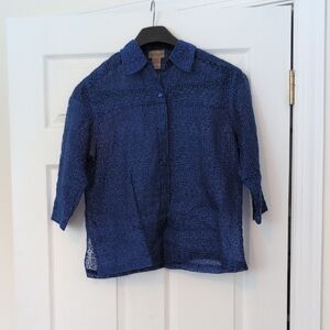 Choices Blue Patterned Shirt